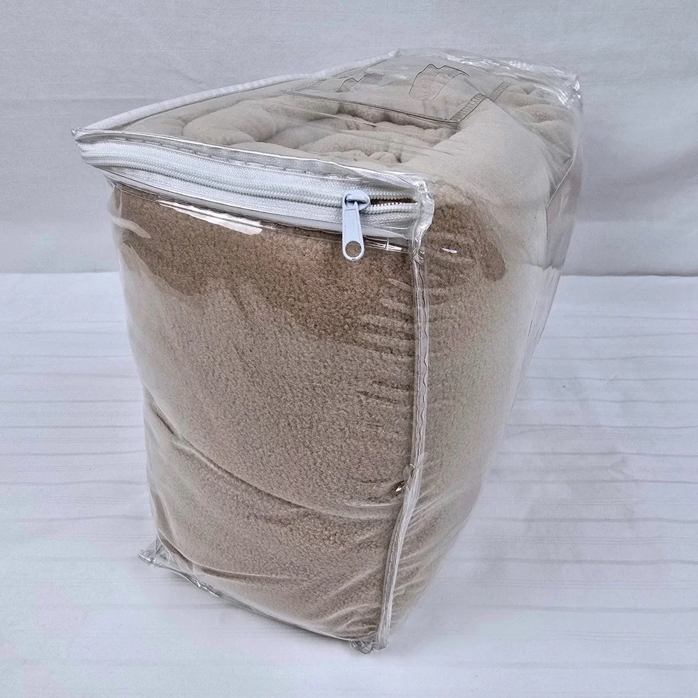 Berkshire Blanket Polar Fleece Sheets Twin Linen Tan Medium Warmth 3pc Set